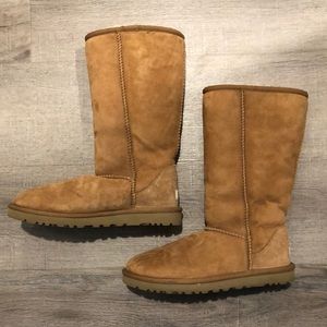 FLASH SALE UGG Womens Classic Tall Fur Chestnut Boots Size 7